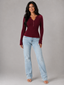 Knit Top | Buttoned Henley Neckline, Fitted Silhouette 3