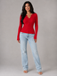 Knit Top | Buttoned Henley Neckline, Fitted Silhouette 5