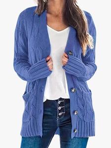 Knitted Vest | V-Neckline, Button Front 1