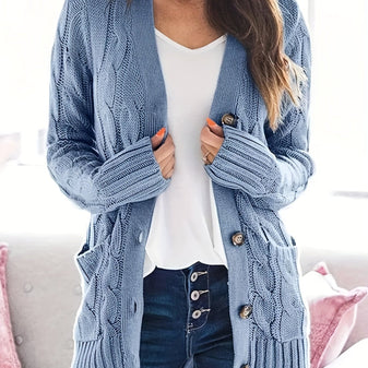 Knitted Vest | V-Neckline, Button Front 4