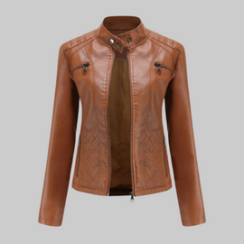 Leather Jacket | Water-Repellent, Four Exterior Pockets 1
