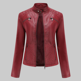 Leather Jacket | Water-Repellent, Four Exterior Pockets 3