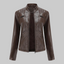 Leather Jacket | Water-Repellent, Four Exterior Pockets 4