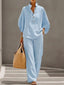 Linen Set | Batwing Sleeves, Wide Trousers 2