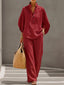 Linen Set | Batwing Sleeves, Wide Trousers 6