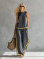 Linen Set | Loose Fit, Two-Tone Design 0