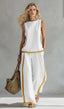 Linen Set | Loose Fit, Two-Tone Design 3