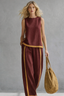Linen Set | Loose Fit, Two-Tone Design 6