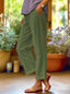 Linen Trousers | Relaxed Fit, Elastic Waist 6
