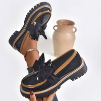 Loafers for Women | Structured Bow, Platform Sole 3