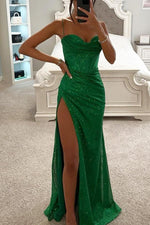 Long Dress | Shimmer Corset, Spaghetti Straps 1