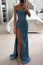 Long Dress | Shimmer Corset, Spaghetti Straps 3