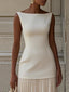 Long Dress | Sleeveless, Pleated Silhouette 2