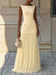Long Dress | Sleeveless, Pleated Silhouette 9