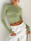 Long Sleeve Crop Top | Modern Design, Fitted Shape 0