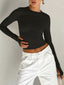 Long Sleeve Crop Top | Modern Design, Fitted Shape 4