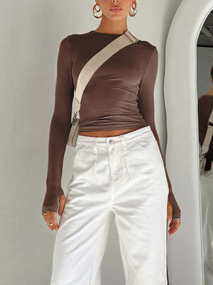 Long Sleeve Crop Top | Modern Design, Fitted Shape 6