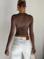 Long Sleeve Crop Top | Modern Design, Fitted Shape 7
