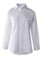 Long Sleeve Shirt | Lapel Collar, Button Closure 7