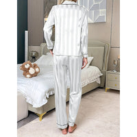 Lounge Set | Long Sleeve, Button Front Top 1