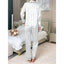 Lounge Set | Long Sleeve, Button Front Top 1