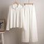 Lounge Set | Ribbed Knit Fabric, Half-Zip Top 1