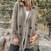 Lunelora Women's Wool Coat - Elegant Mid-Length Double-Breasted Winter Coat for Women 1