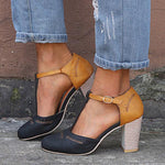 Mary Jane Heels | Block Heel, Adjustable T-Strap 0