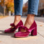 Mary Jane Pumps | Single Strap, Block Heel, Bow Detail 0