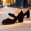 Mary Jane Pumps | Single Strap, Block Heel, Bow Detail 2