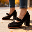 Mary Jane Pumps | Single Strap, Block Heel, Bow Detail 5