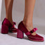 Mary Jane Pumps | Single Strap, Block Heel, Bow Detail 6