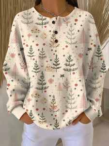 Mathilde Autumn Jumper - Women's Thick Knit Waffle Sweater for Cozy Fall Style 0