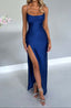 Maxi Dress | Bias-Cut Satin, Cut-Out Back 1