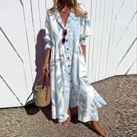 Maxi Dress | Bold Floral Design, Convenient Pockets 0
