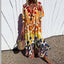Maxi Dress | Bold Floral Design, Convenient Pockets 5
