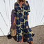 Maxi Dress | Bold Floral Design, Convenient Pockets 9