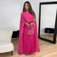 Maxi Dress | Cape Design, Flowing Silhouette 1