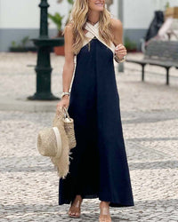 Maxi Dress | Crossed Front Neckline, Flowing Silhouette 3