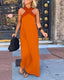 Maxi Dress | Crossed Front Neckline, Flowing Silhouette 4