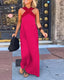 Maxi Dress | Crossed Front Neckline, Flowing Silhouette 6