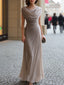 Maxi Dress | Draped Cowl Neckline, Ruched Waist Detail 0