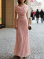 Maxi Dress | Draped Cowl Neckline, Ruched Waist Detail 5