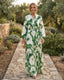 Maxi Dress | Flattering V-Neckline, Tie-Waist 3