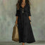 Maxi Dress | Floral Embroidery, Ruffled V-Neckline 0