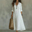 Maxi Dress | Floral Embroidery, Ruffled V-Neckline 1