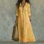 Maxi Dress | Floral Embroidery, Ruffled V-Neckline 2