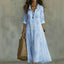 Maxi Dress | Floral Embroidery, Ruffled V-Neckline 4
