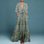 Maxi Dress | Floral Pattern, Flowing Silhouette 0