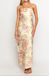 Maxi Dress | Floral Print, Adjustable Straps 1